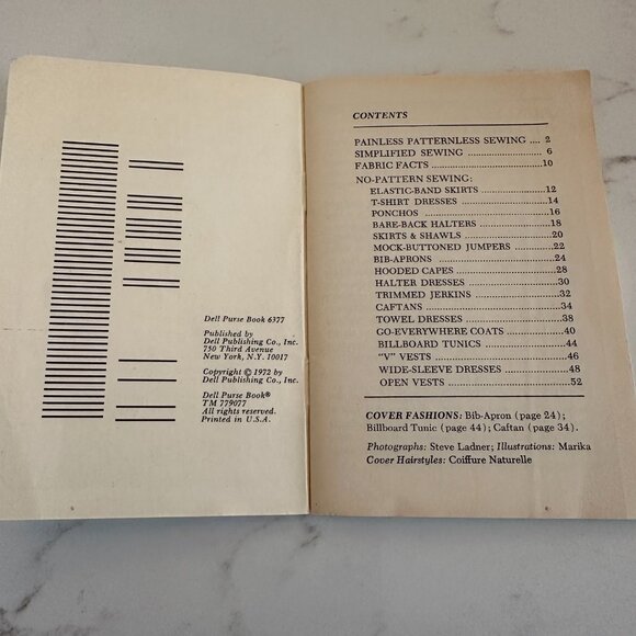 2 for 10!! 🎁 Vintage Dell Purse Book "No-Pattern Sewing" - Picture 3 of 6